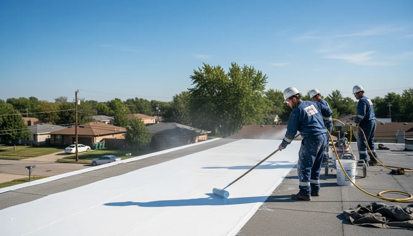 Commercial roof coating in Feeding Hills, MA near me
